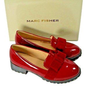 New Marc Fisher Women's Phylicia 2 Loafer Burgundy 6.5 M